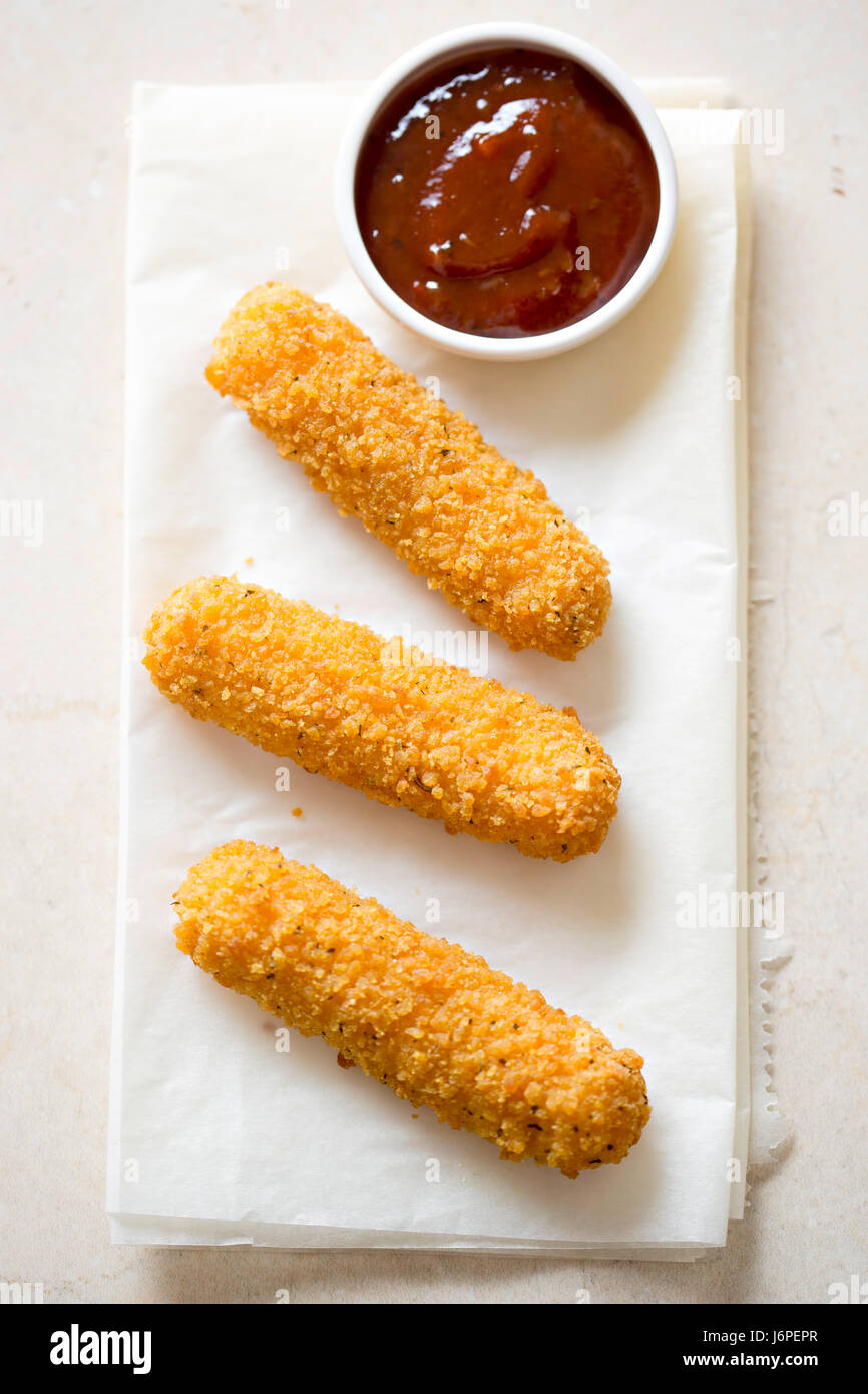 Breaded Mozzarella Sticks High Resolution Stock Photography and Images