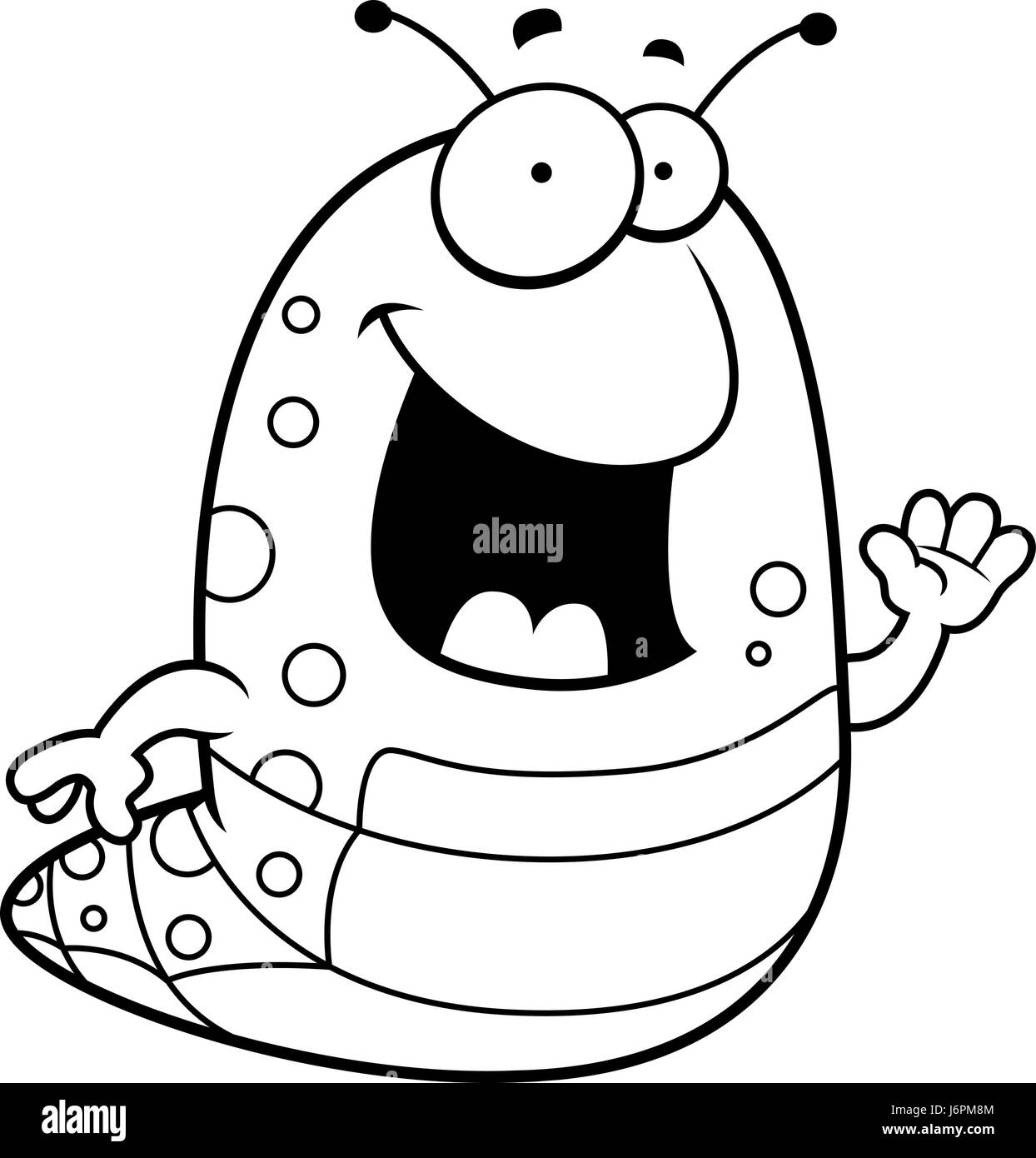 Cartoon caterpillar Black and White Stock Photos & Images - Alamy