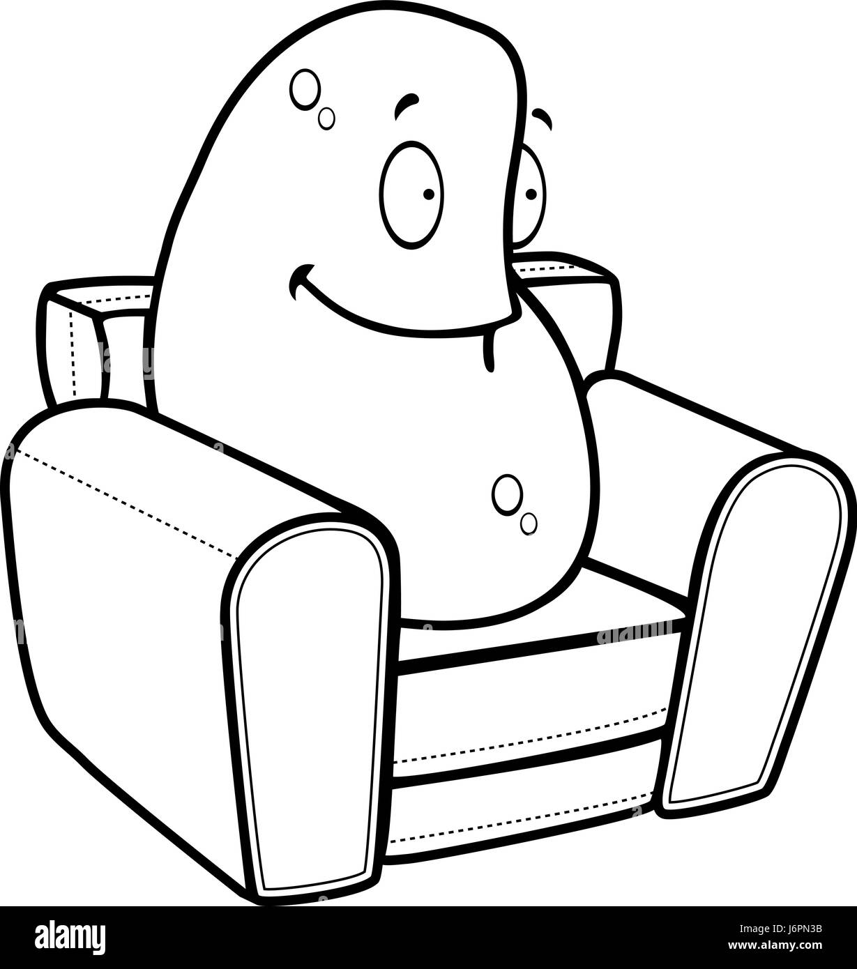 Cartoon couch Black and White Stock Photos & Images - Alamy