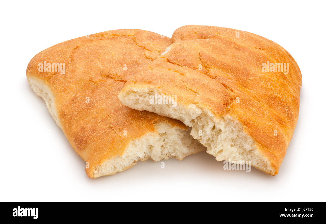 sliced pita bread isolated Stock Photo Alamy