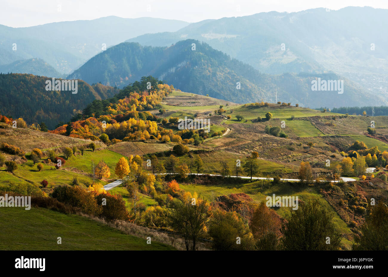 bulgaria countryside nature view outlook Stock Photo - Alamy
