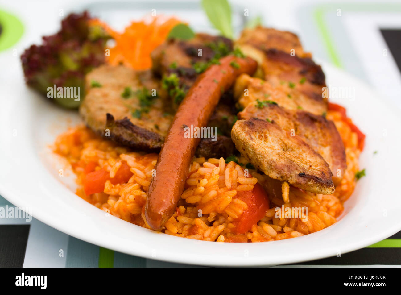 greek grill barbecue barbeque schnitzel grilled veal cutlet mixed grill