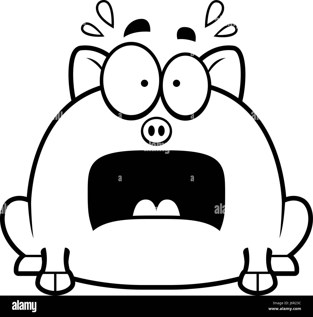 Terrified pig hi-res stock photography and images - Alamy