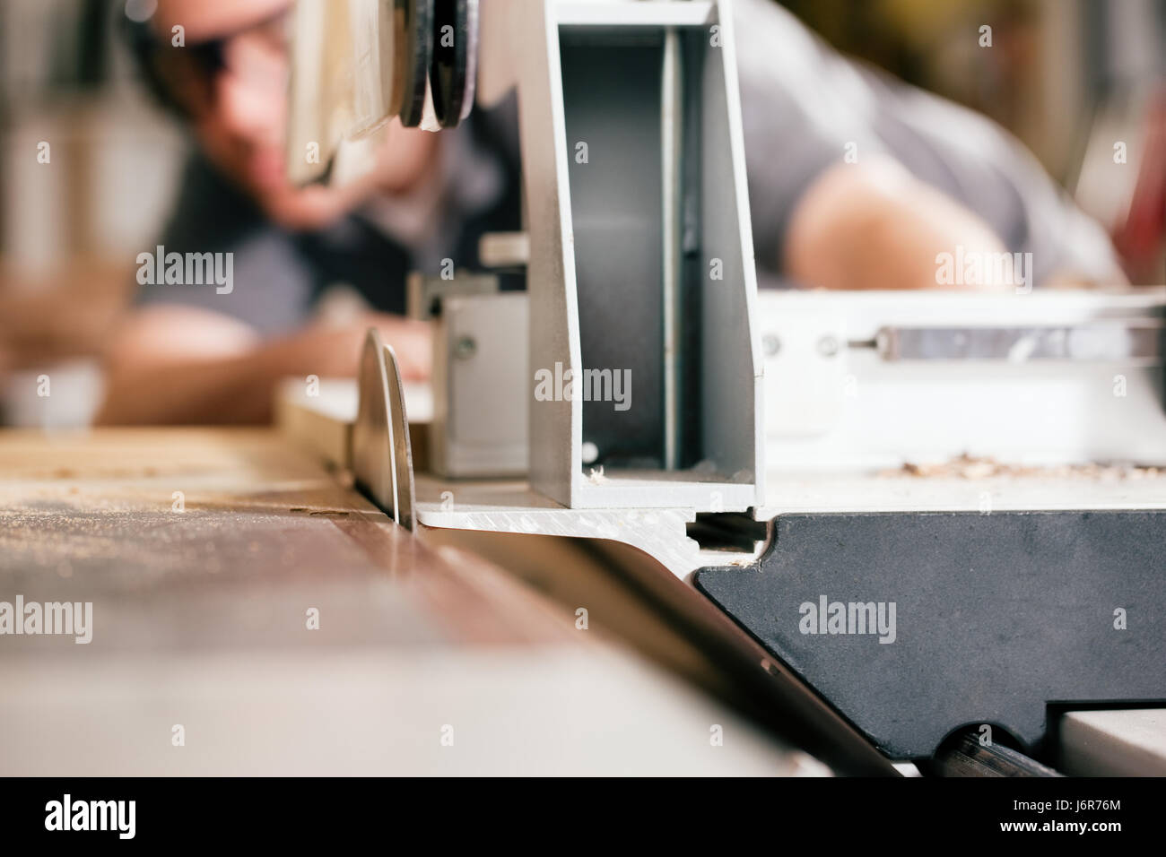 joiners or carpenters when sawing Stock Photo Alamy