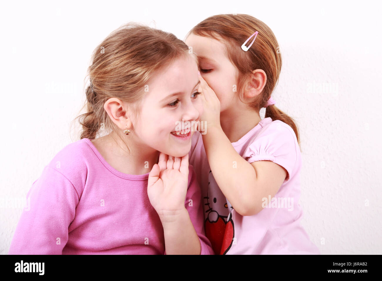 Pretty Twins Whispering Stock Image Image Of Connection Two Girls