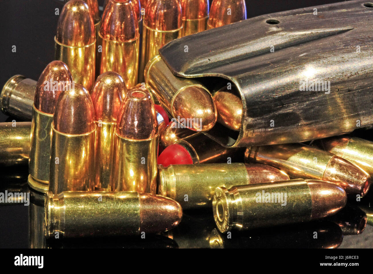 gun firearm firearms legal bullet illegal prohibited fire death round about Stock Photo Alamy