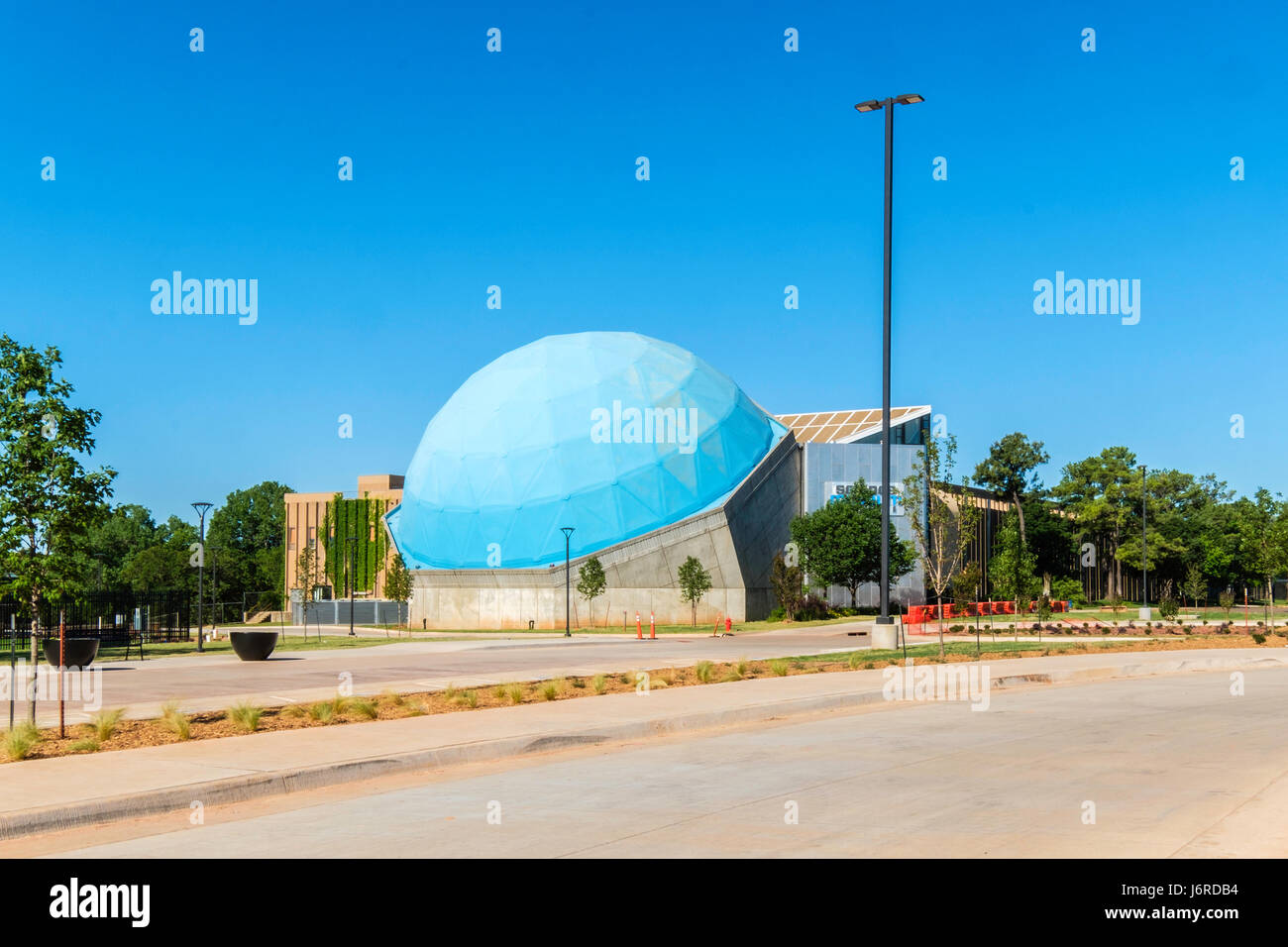 Science Museum Oklahoma as seen from the entrance to the OKC Zoo next