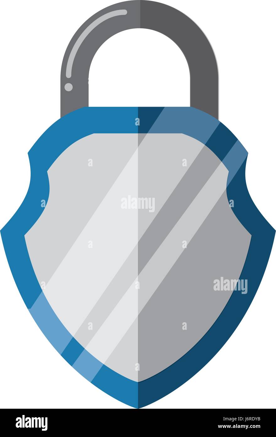 padlock security shield Stock Vector Image & Art - Alamy
