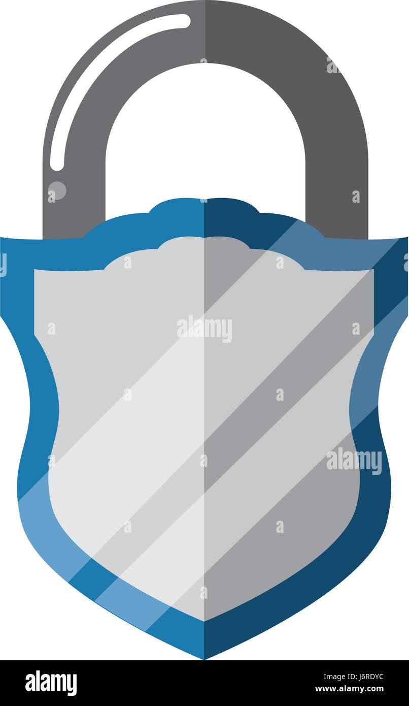 padlock security shield Stock Vector Image & Art - Alamy