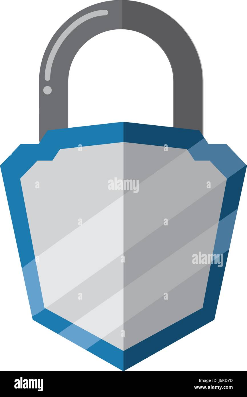 padlock security shield Stock Vector Image & Art - Alamy