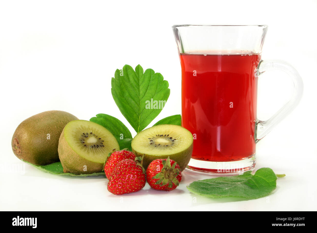 strawberry kiwi tea Stock Photo Alamy