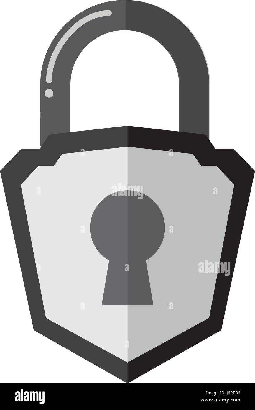 padlock security shield Stock Vector Image & Art - Alamy
