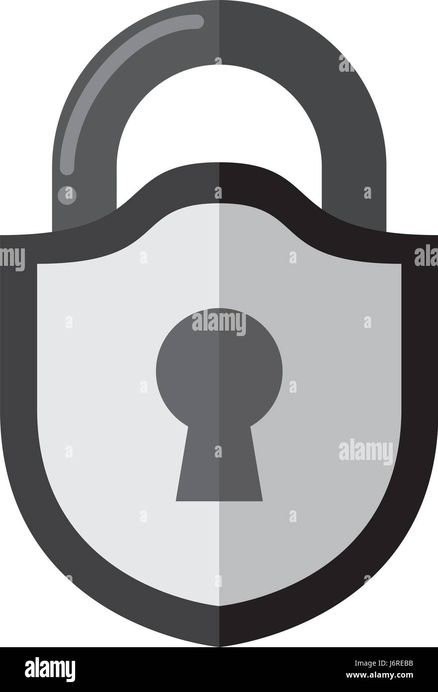 padlock security shield Stock Vector Image & Art - Alamy