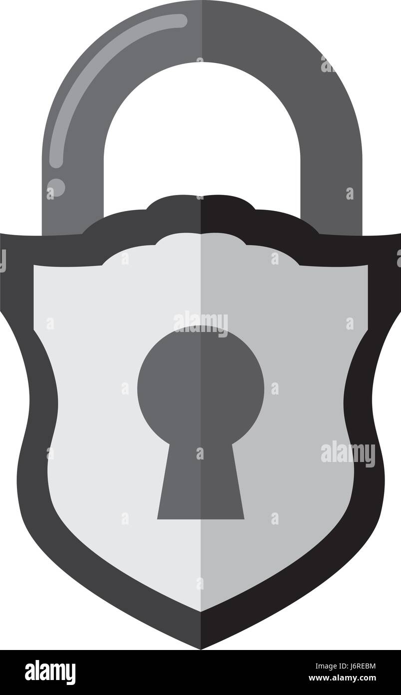 padlock security shield Stock Vector Image & Art - Alamy