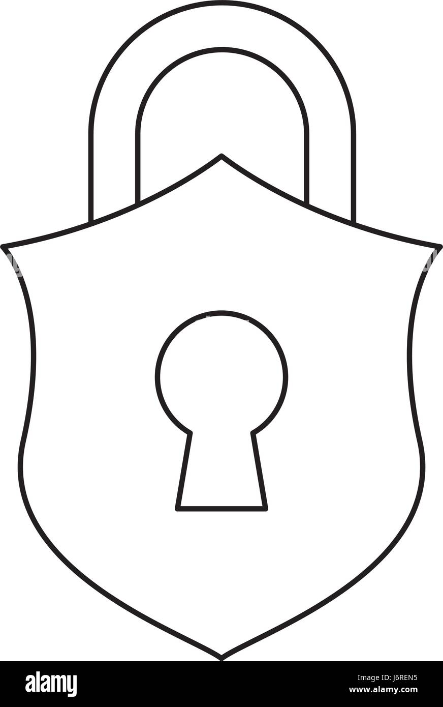 padlock security object Stock Vector Image & Art - Alamy