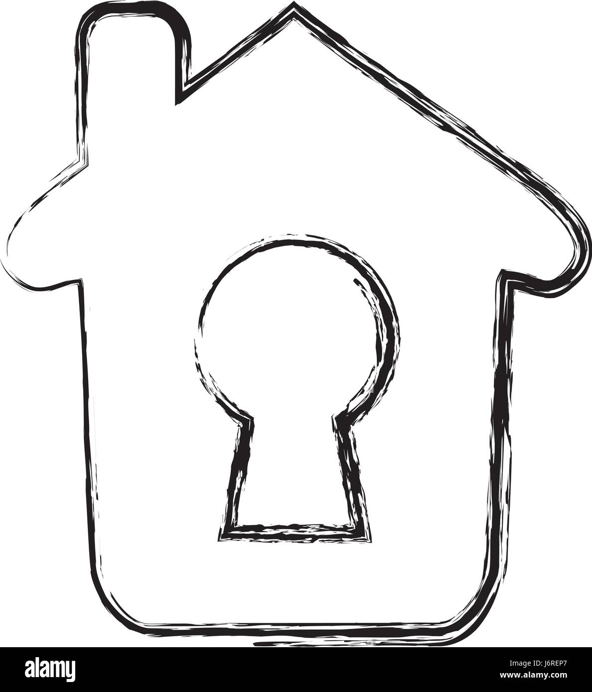 Keyhole Pictogram home keyhole pictogram Stock Vector Image & Art - Alamy