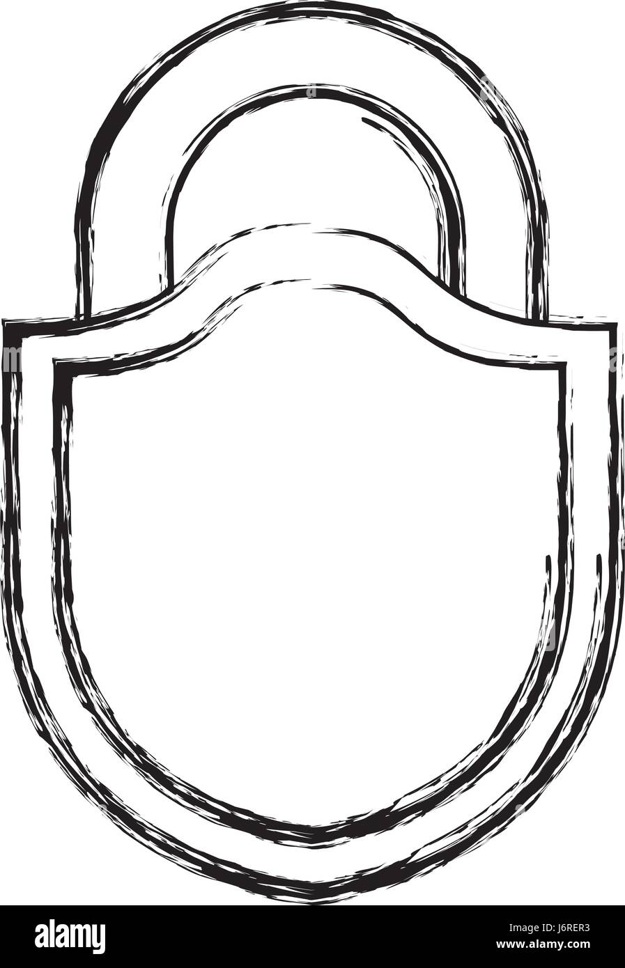 padlock security shield Stock Vector Image & Art - Alamy