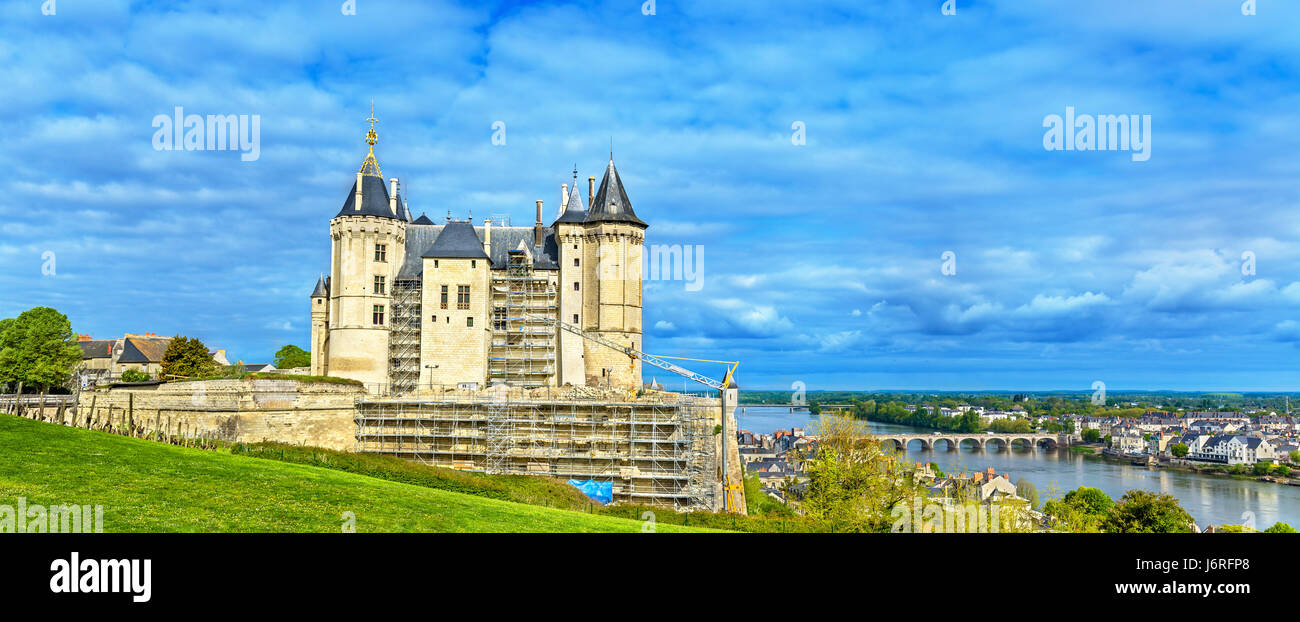 Chateau de Saumur in the Loire Valley, France Stock Photo