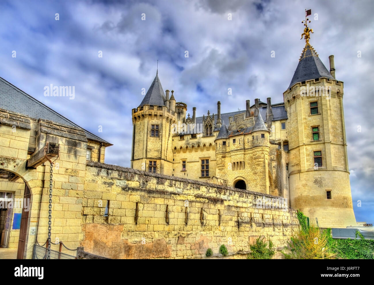Chateau de Saumur in the Loire Valley, France Stock Photo