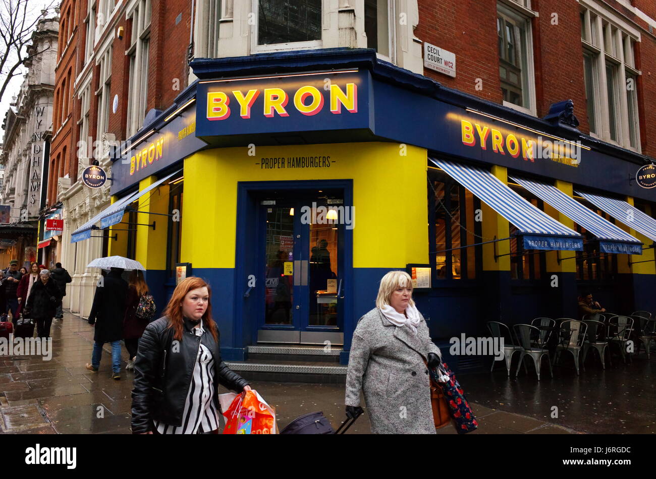 Byron Proper Hamburgers in London, UK Stock Photo