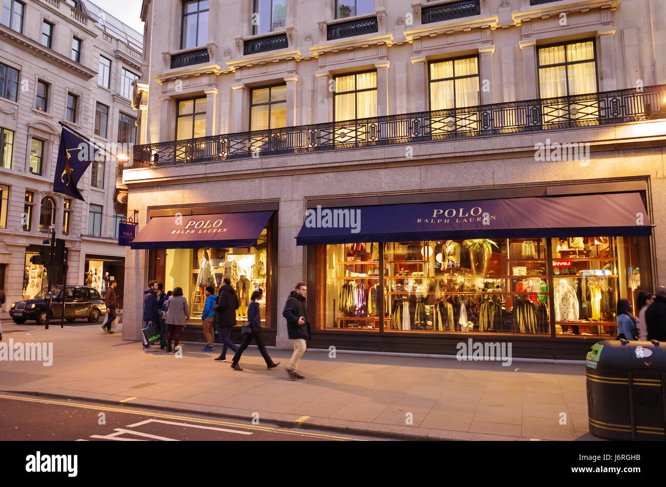 POLO Ralph Lauren designer clothing store on Bond Street, London, UK ...