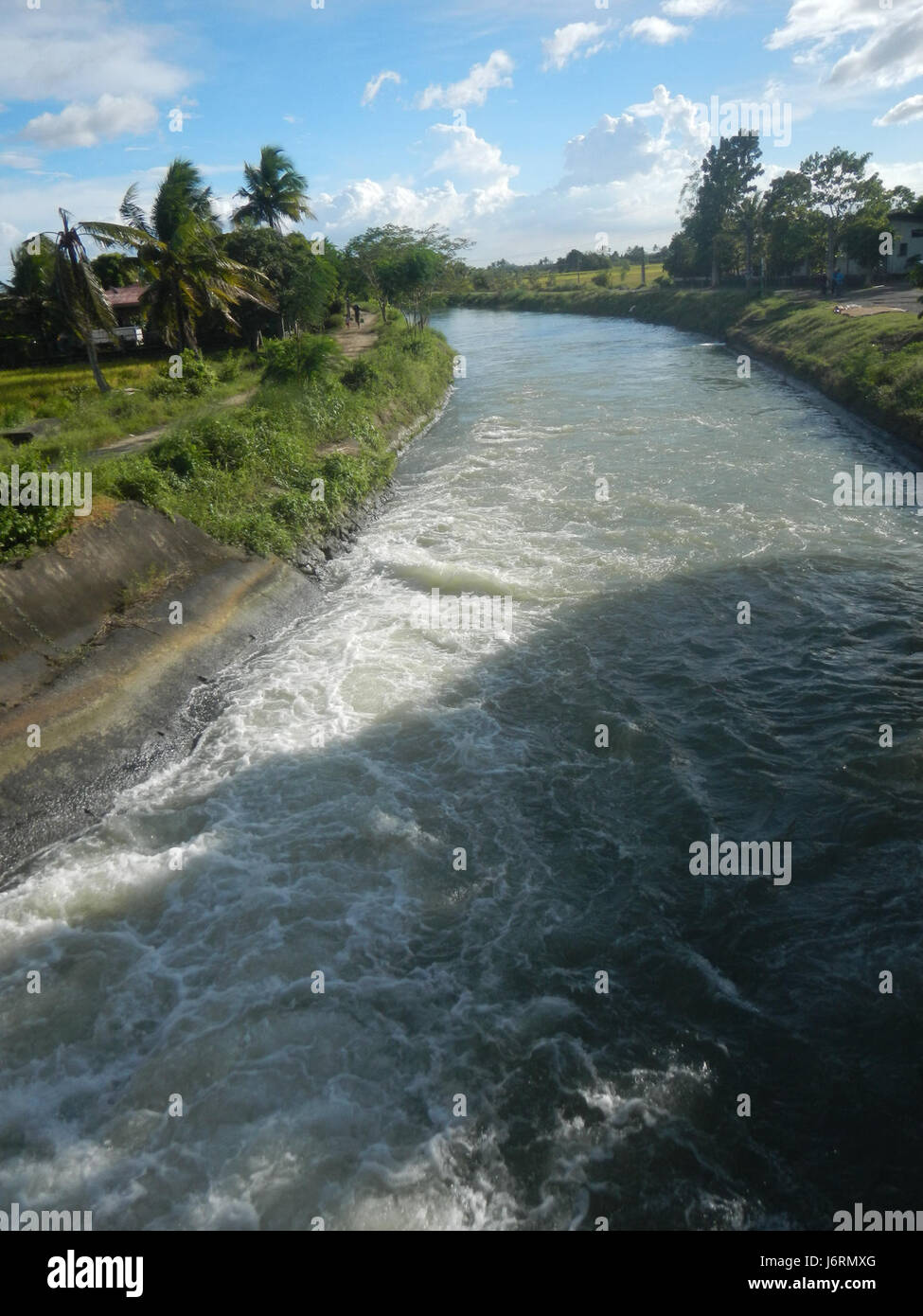 This image shows the rural landscape of Talampas, Bustos, Bulacan ...