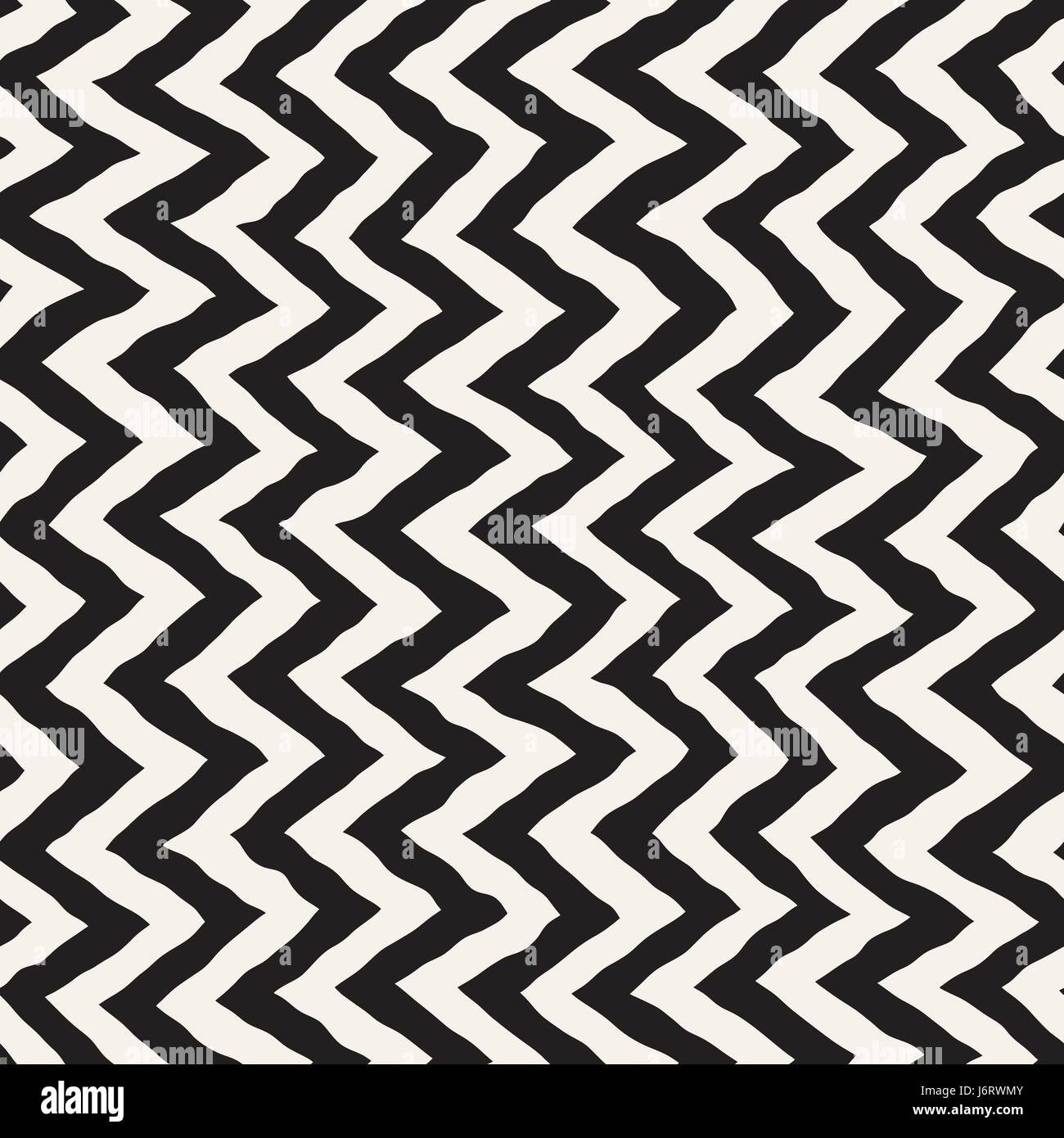 Seamless Wavy Hand Drawn Stripes Pattern. Abstract Repeating Vector ...