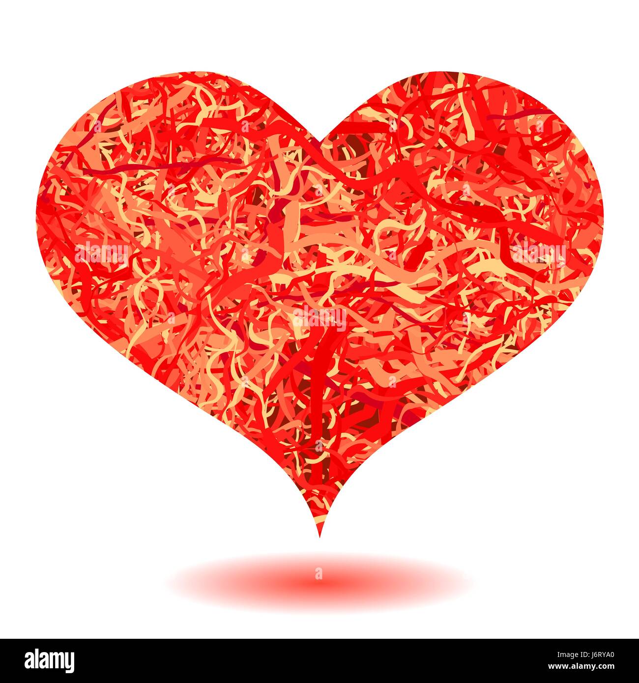 Red Heart Isolated Stock Vector Image & Art - Alamy