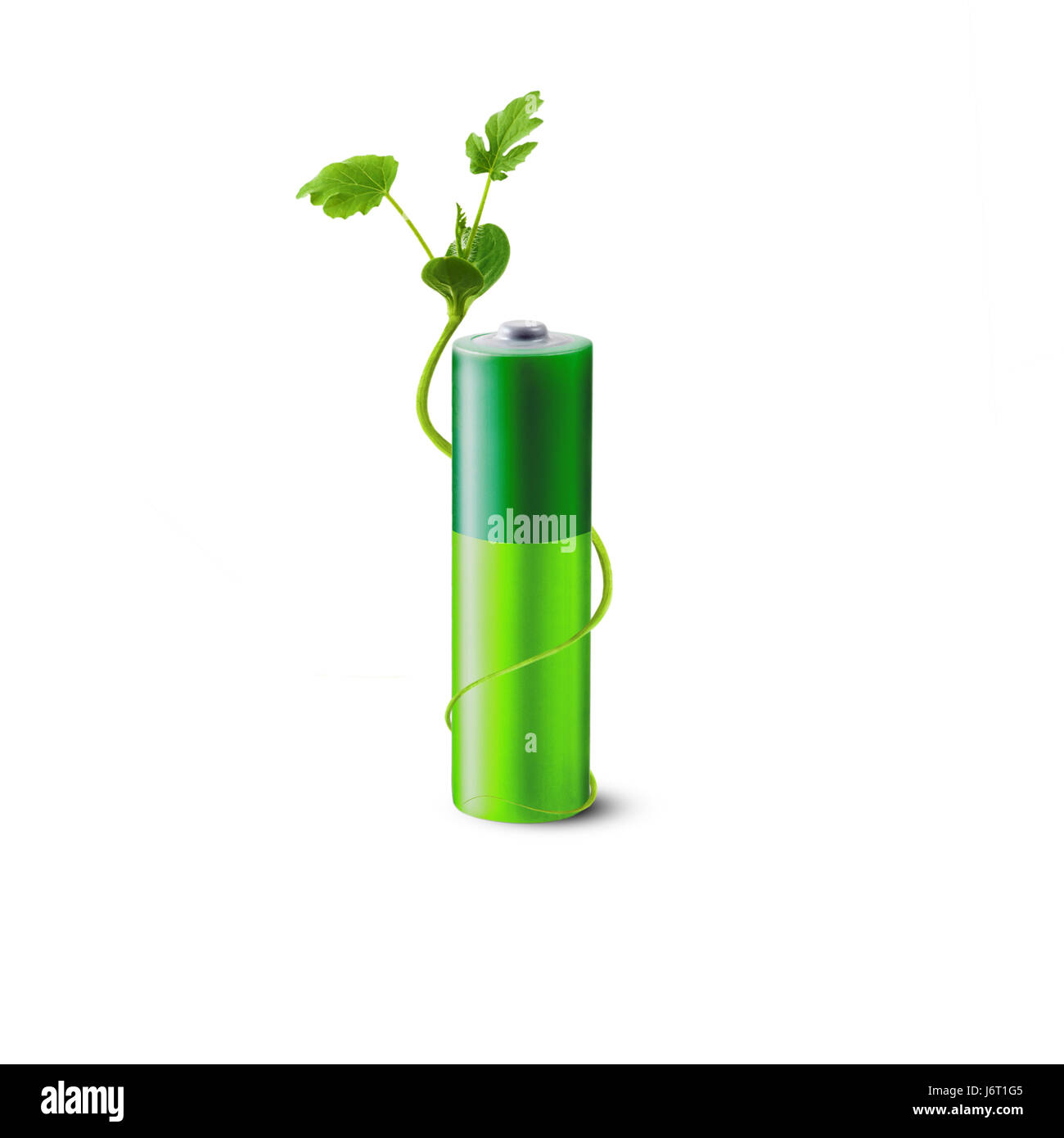 Eco green energy battery Stock Photo Alamy