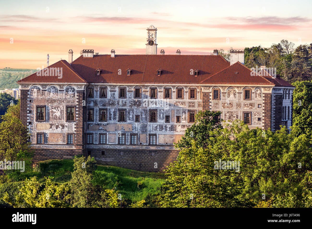 Renaissance Castle, Nelahozeves, Czech Republic, Europe Stock Photo
