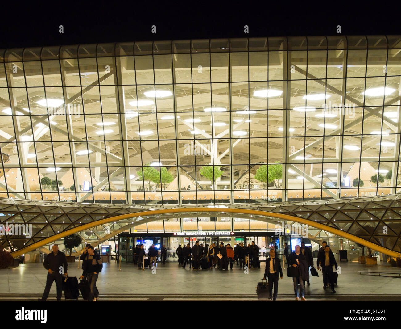 Heydar Aliyev International airport, Baku Azerbaijan, exterior view Stock Photo
