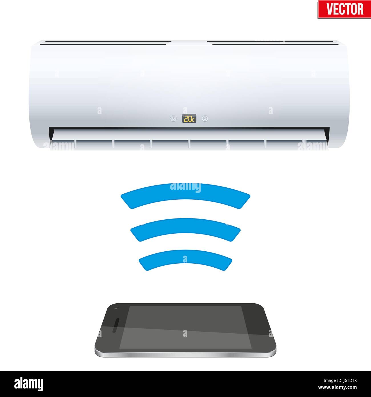 Split air conditioner house system Stock Vector Image & Art Alamy