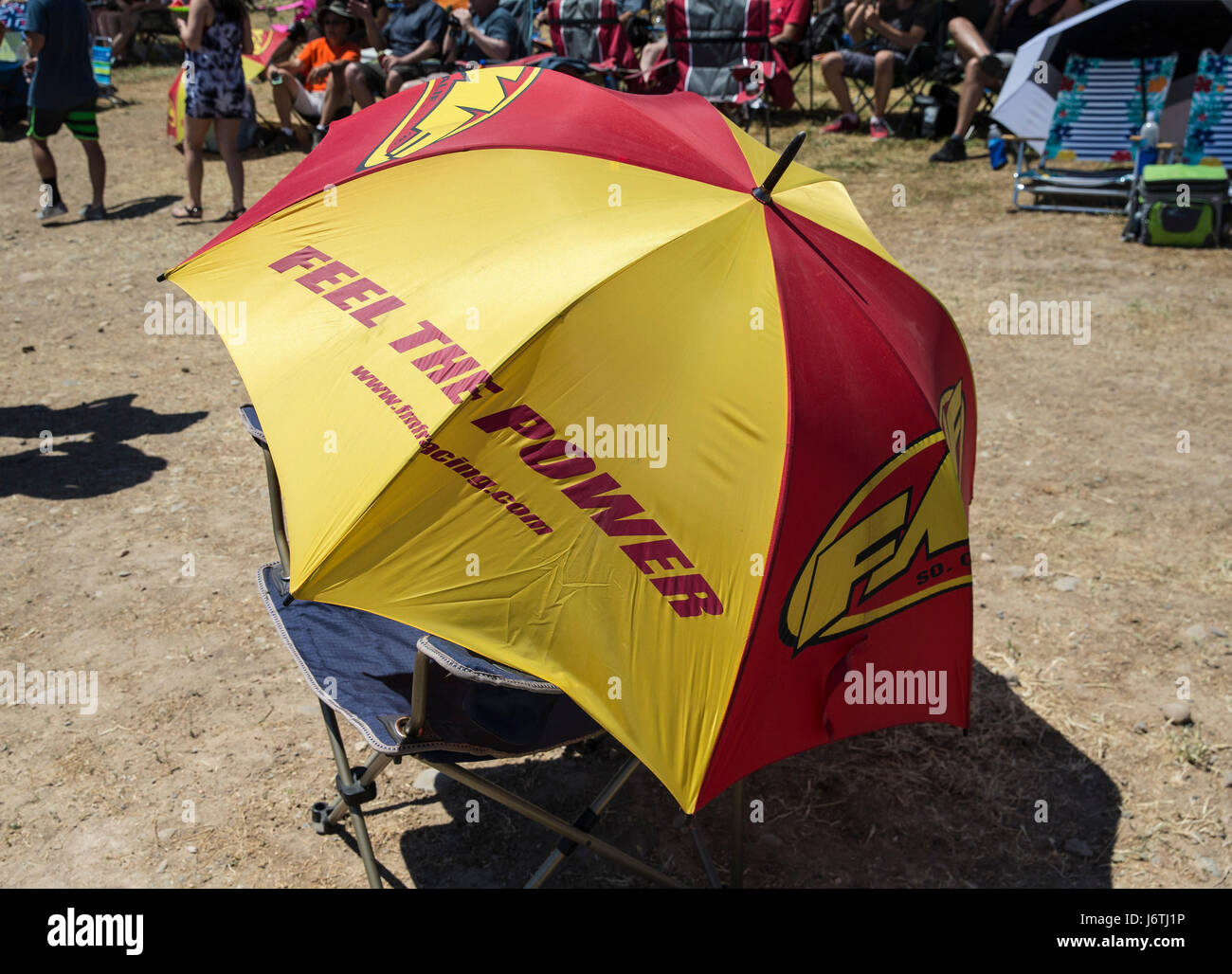 Rancho Cordova, CA. 20th May, 2017. race day FMF umbrella at Lucas Oil