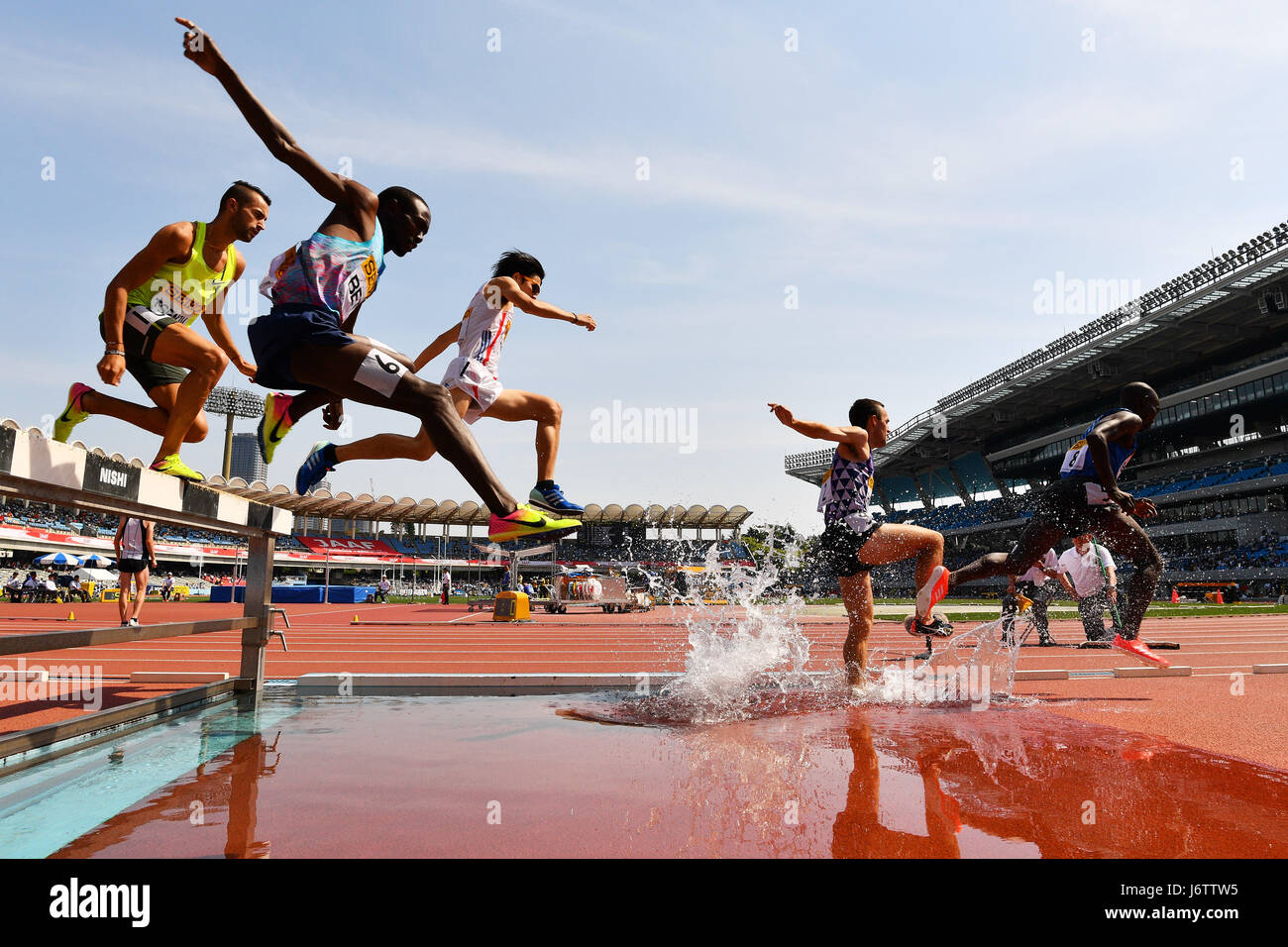 Kawasaki Men's 3000mSC Final at Todoroki Athletics Stadium
