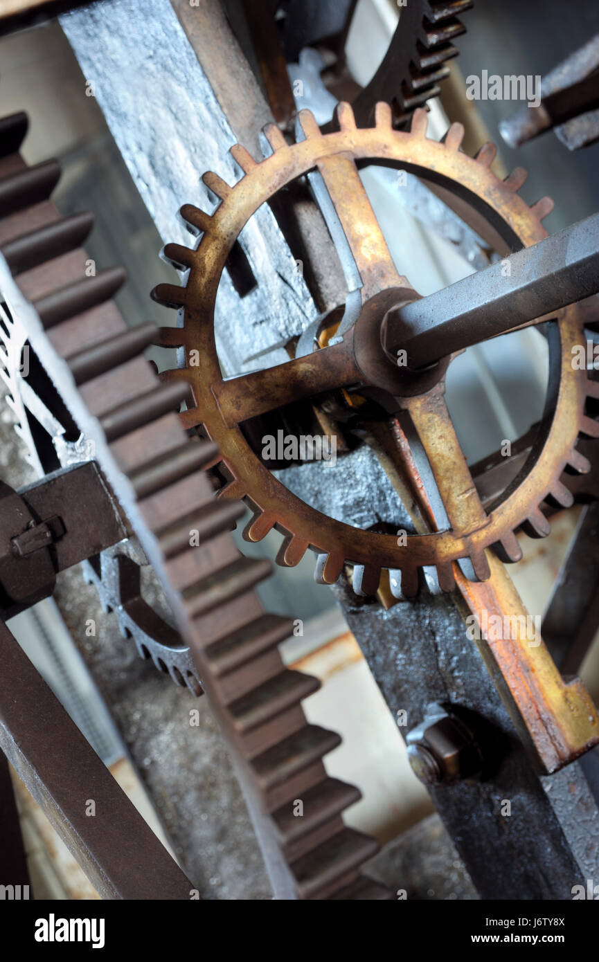 wheel teeth wheels clock clockwork machine detail inside historical