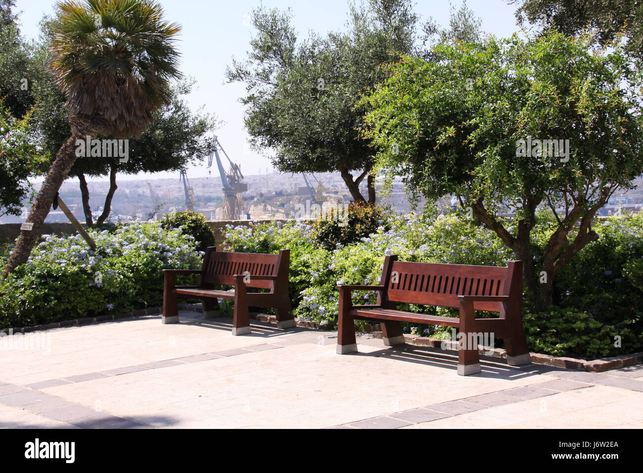 historical malta parkway fountain style of construction architecture Stock Photo