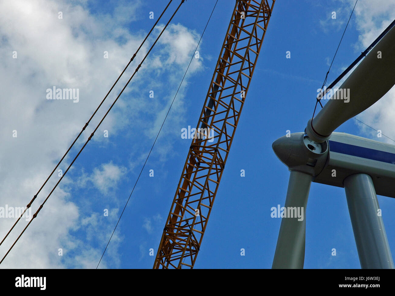 Picture of wind turbine installation Stock Photo - Alamy