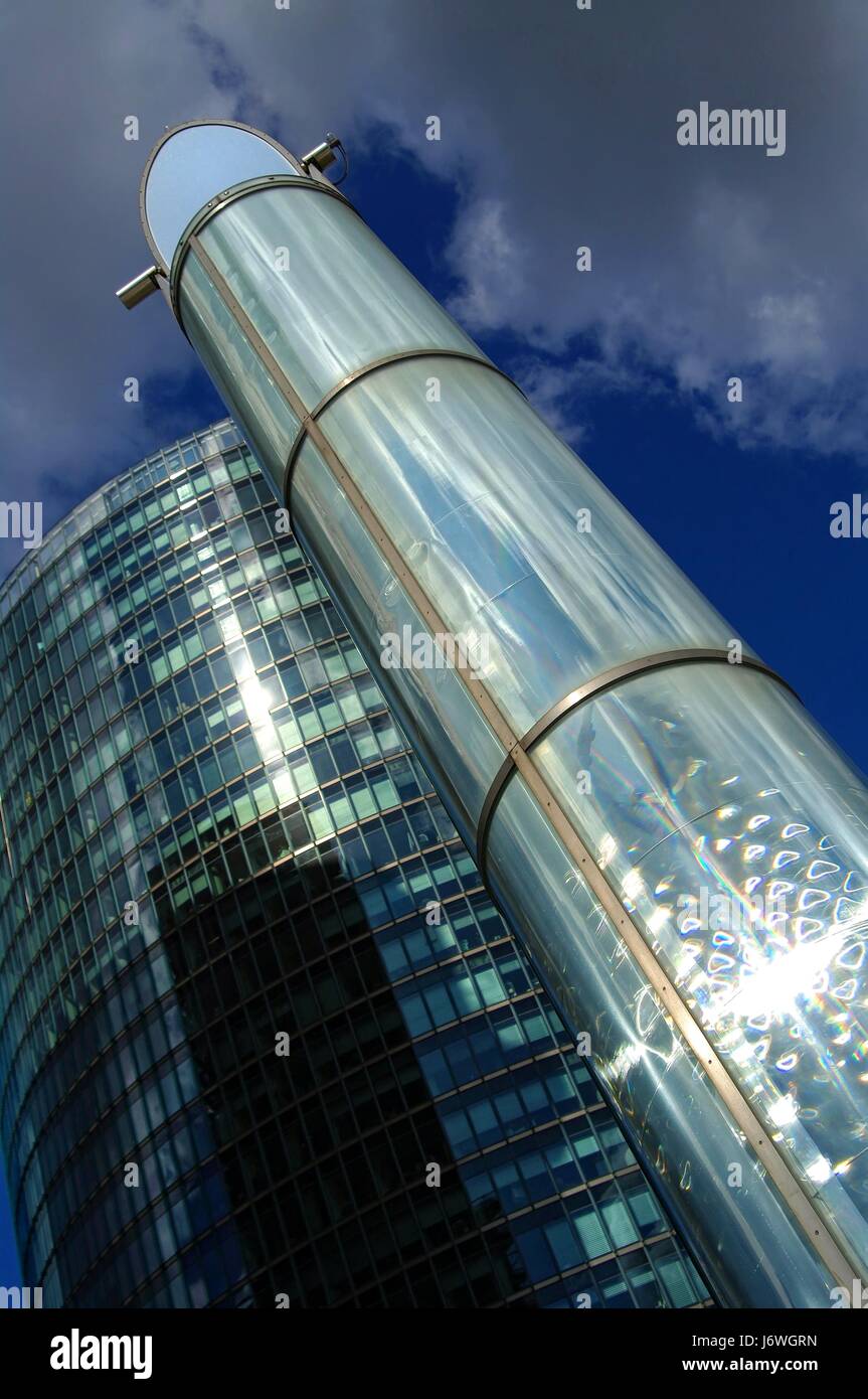 db skyscraper at potsdamer platz Stock Photo