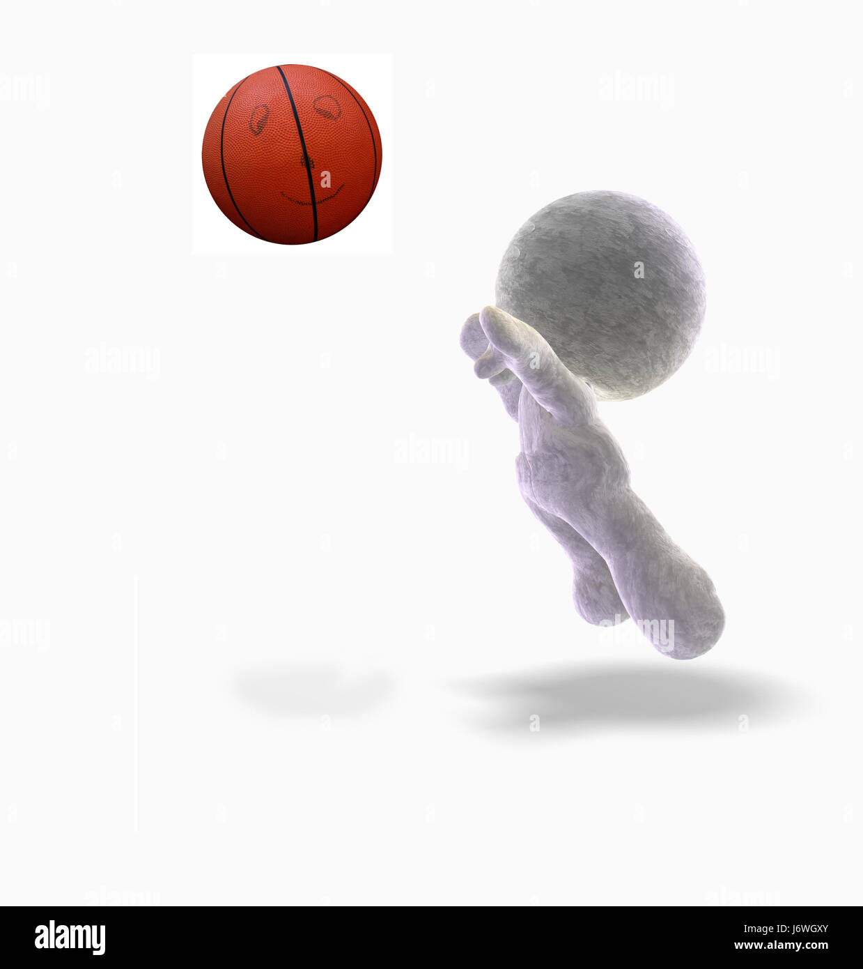 abstract sport basketball cartoons grey gray ball design presentation art Stock Photo