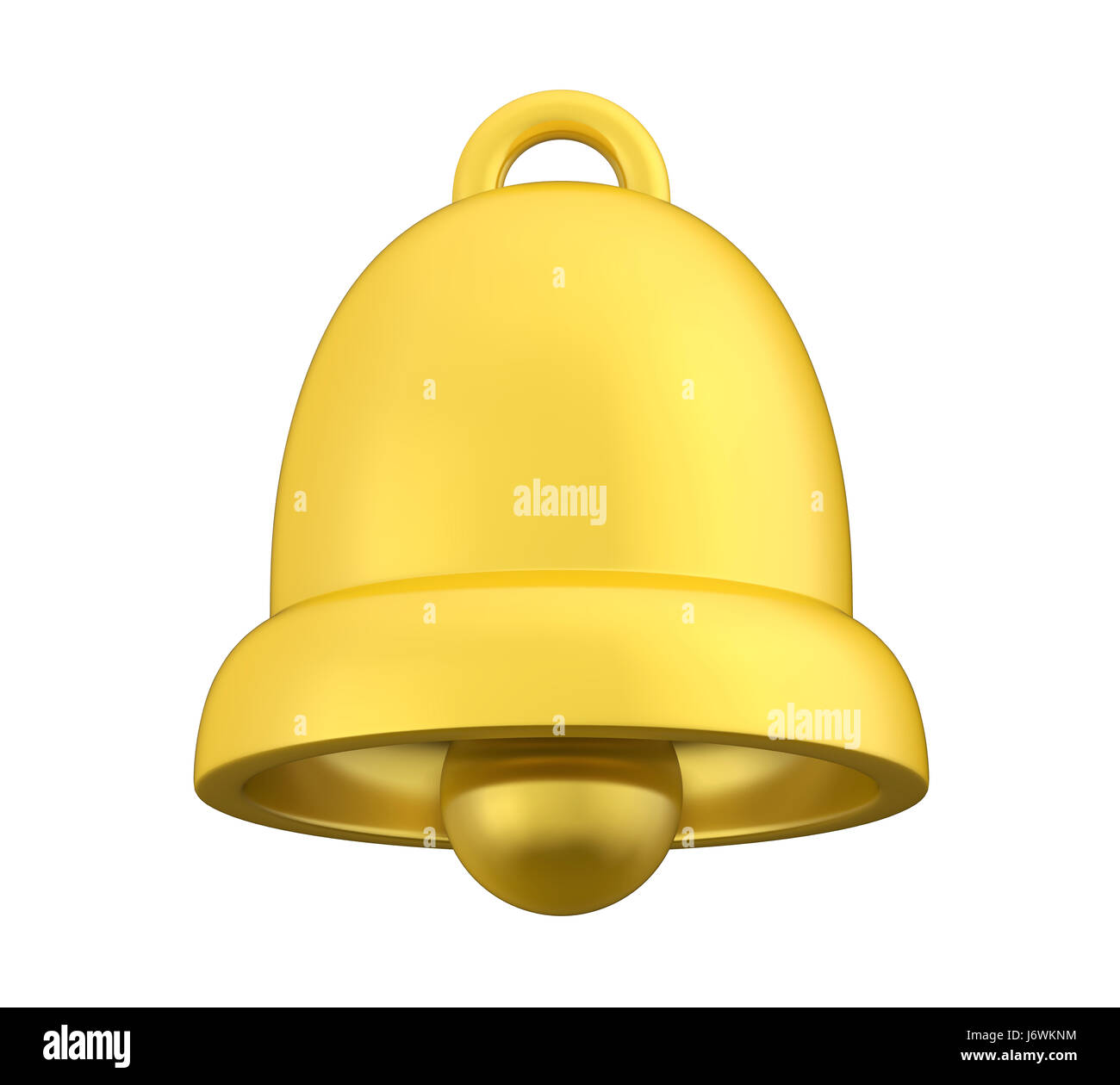Golden Bell Isolated Stock Photo Alamy