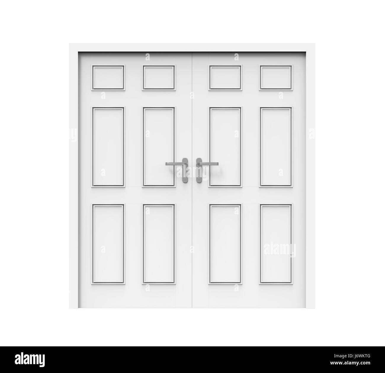 Closed Doors Isolated Stock Photo Alamy