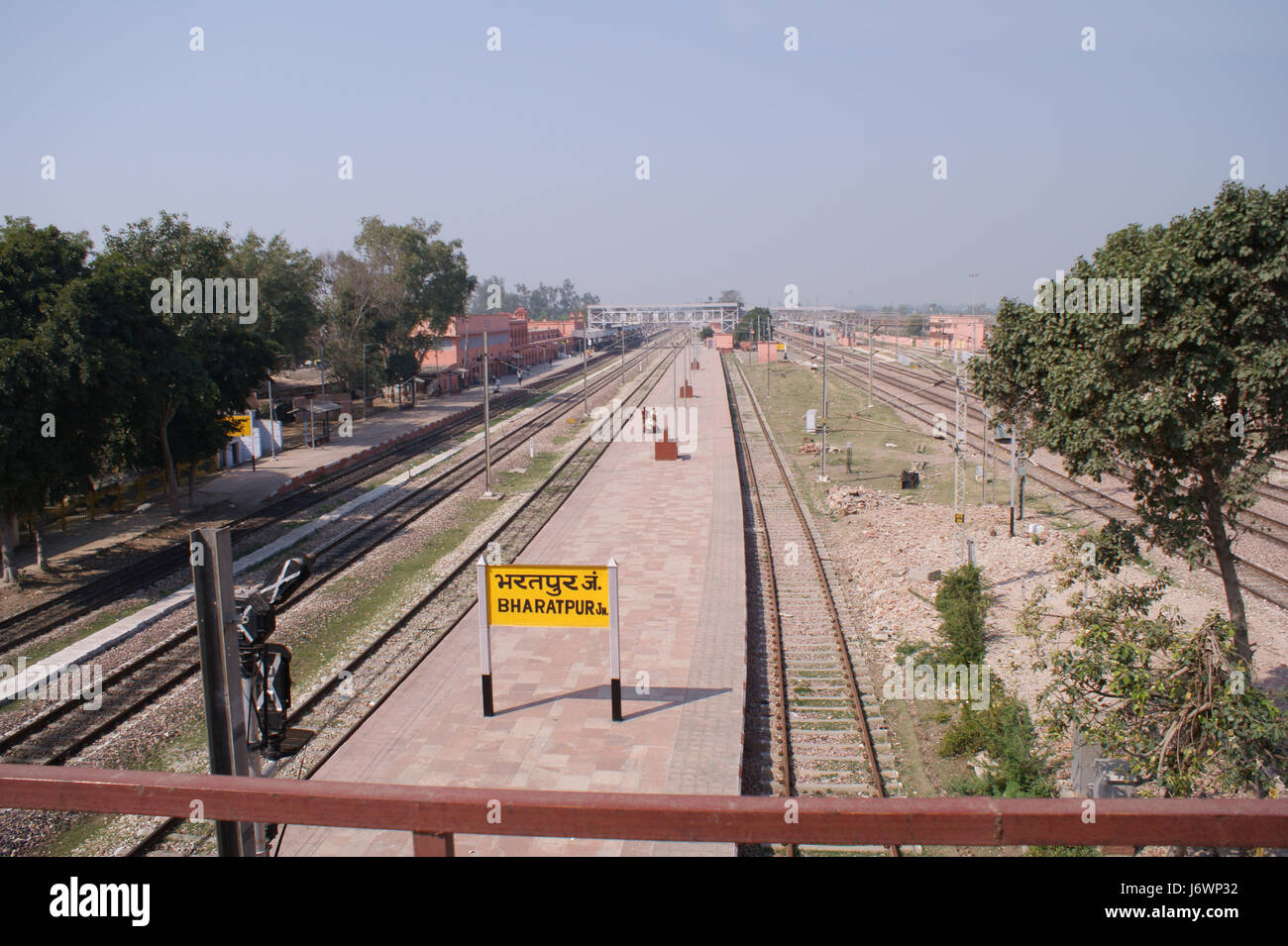 train station of bharatpur railway station Stock Photo Alamy