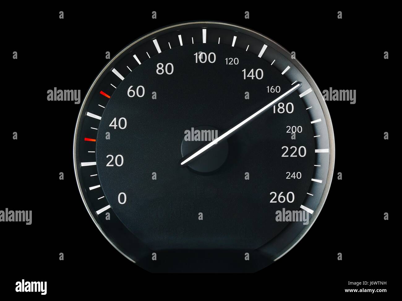 Speedometer of a car showing 170 Stock Photo - Alamy