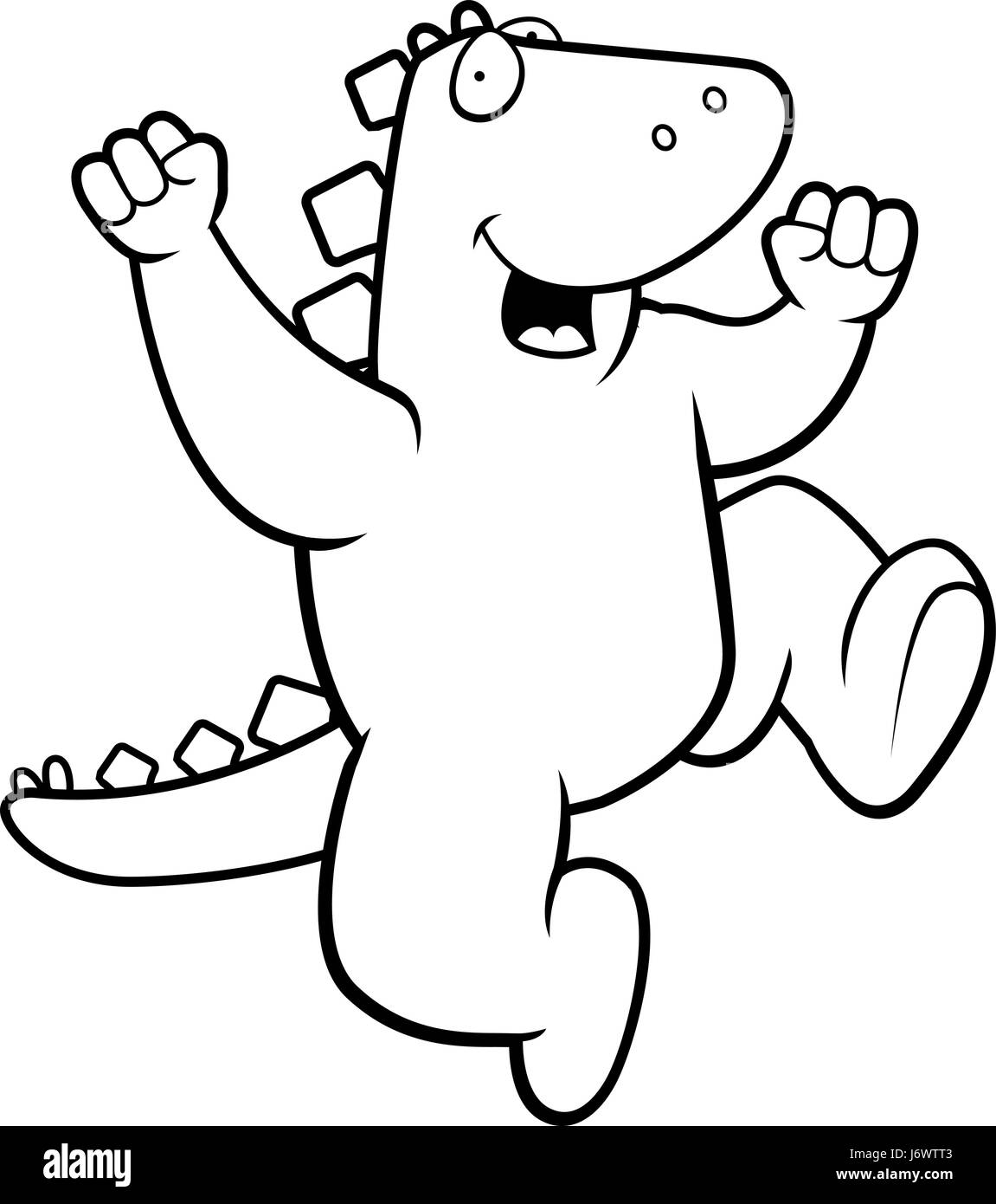 Vector Jumping Dino Stock Illustration - Download Image Now - Trampoline -  Equipment, Jumping, Monster - Fictional Character - iStock