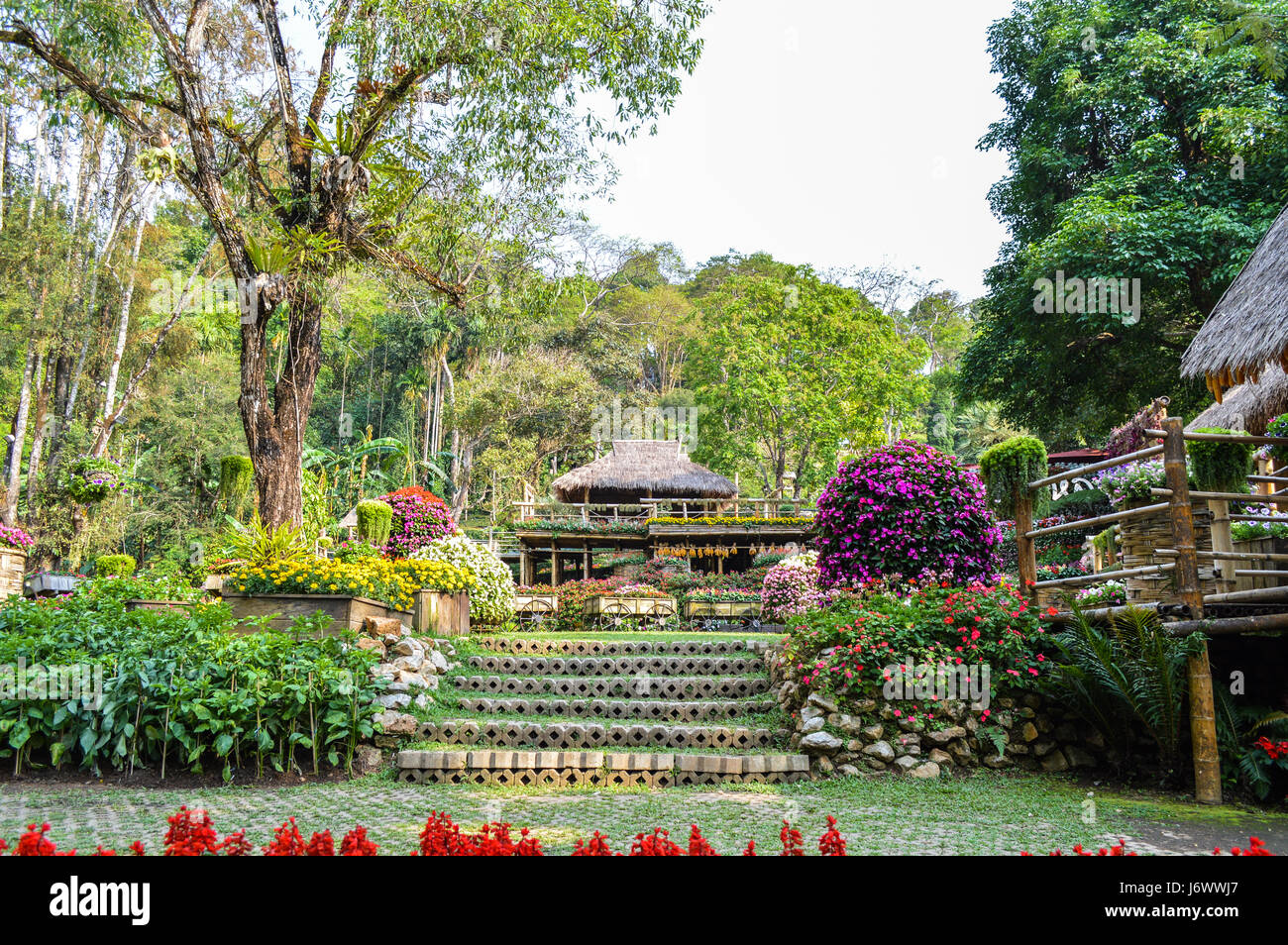 Chiang Rai Thailand April 6 2017 Doi Tung Royal Villa The Mae Fah Luang Garden Stock Photo Alamy