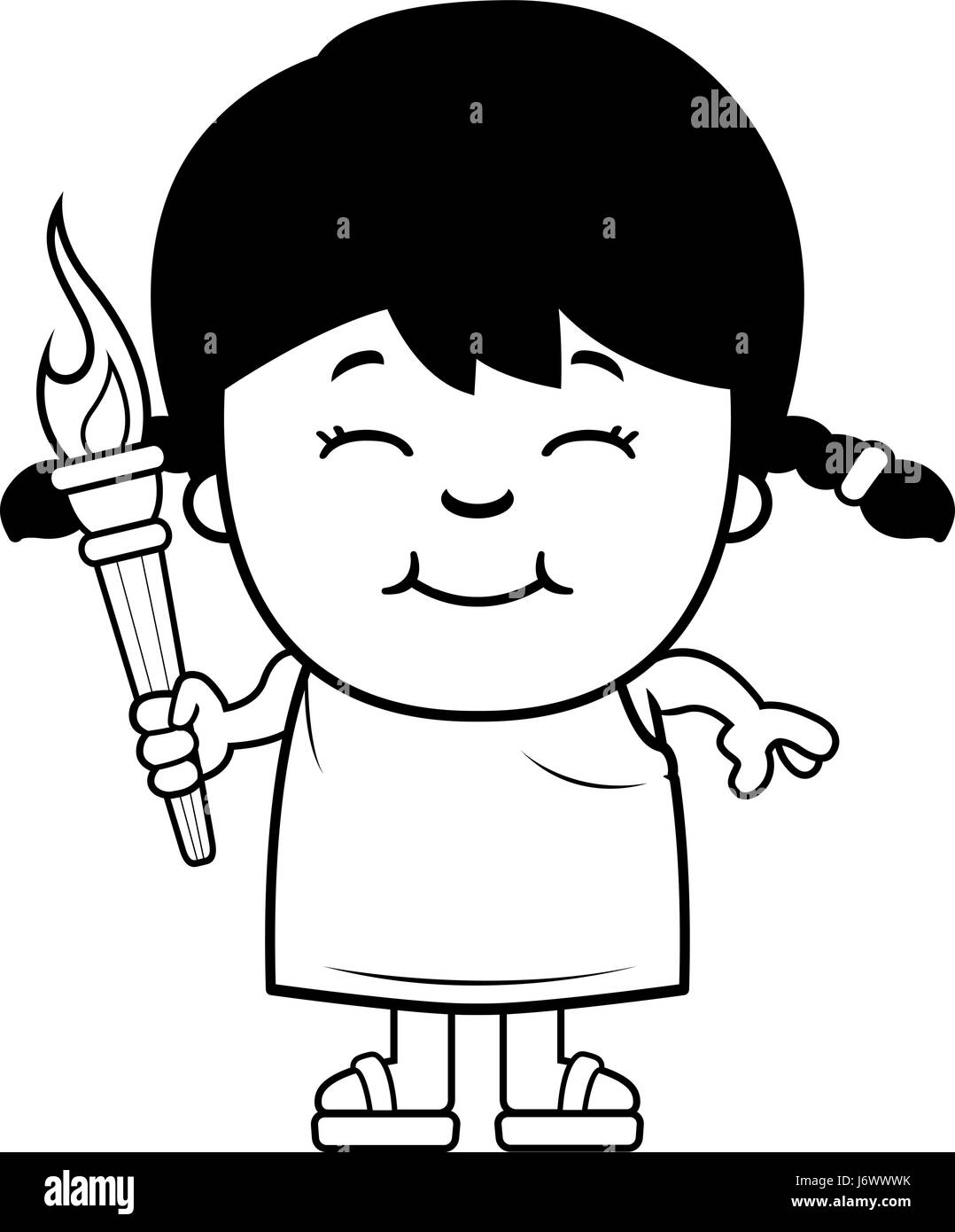 Person holding torch Stock Vector Images Alamy