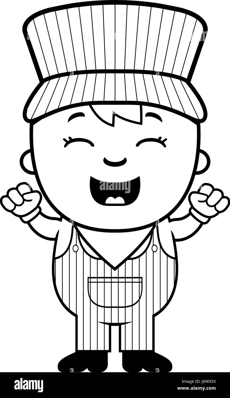 Train Engineer Clipart Black And White