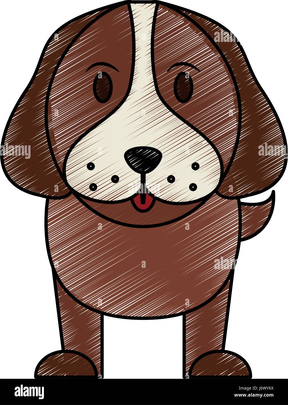 Front view dog Stock Vector Images Alamy