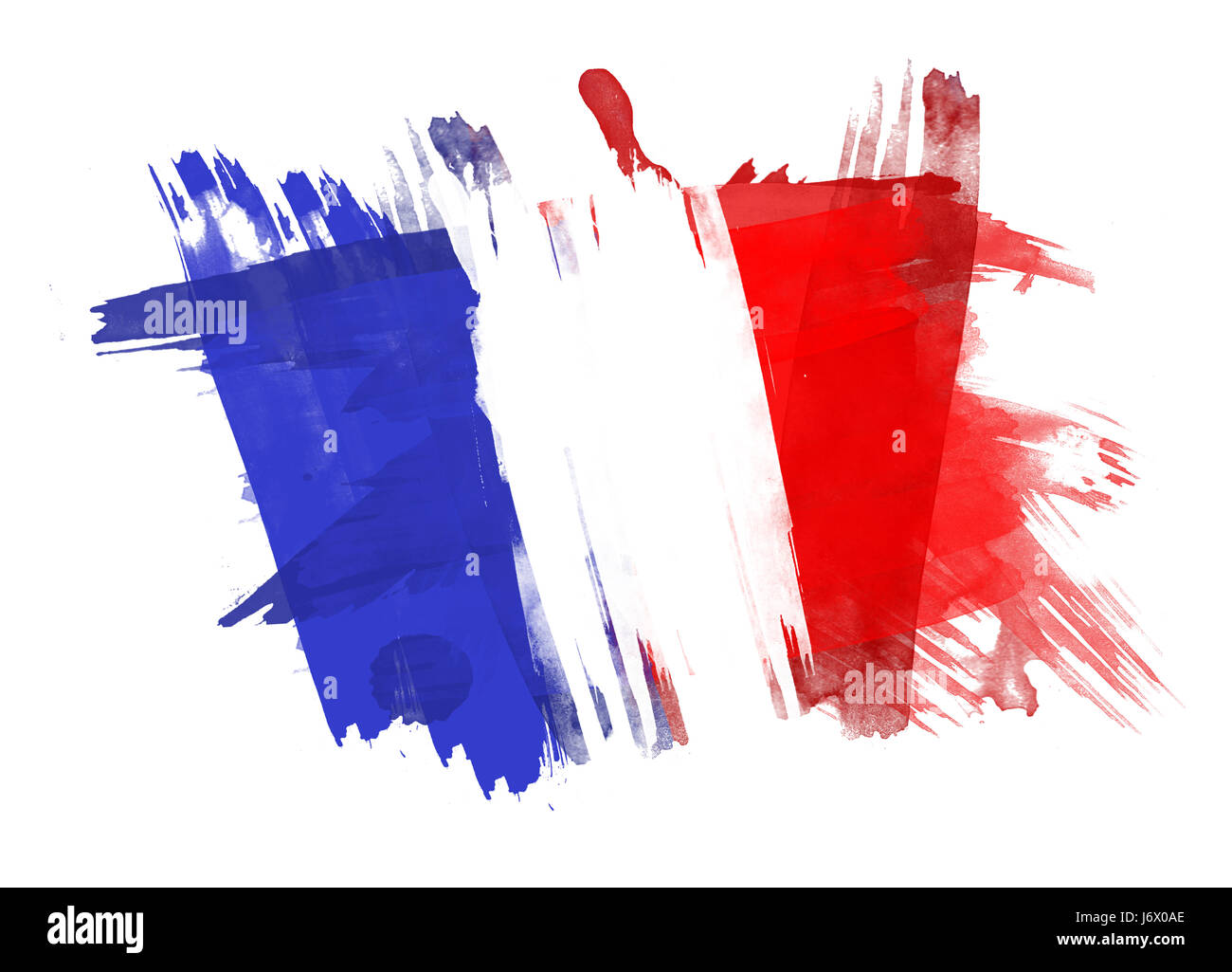 france flag brush paint abstract painted strokes paintbrush brushing