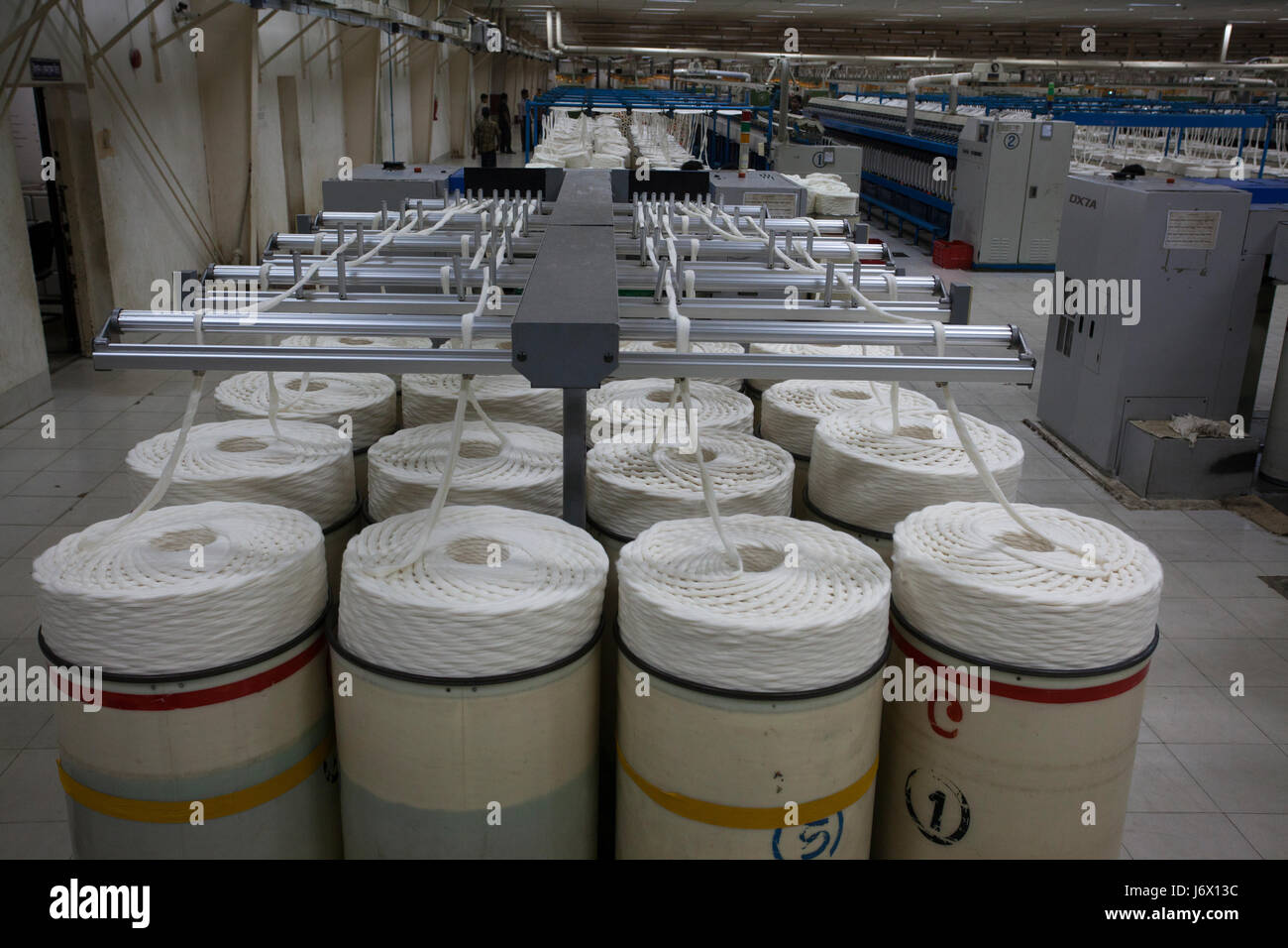 A yarn spinning mill in Dhaka, Bangladesh Stock Photo Alamy